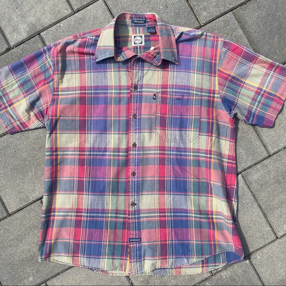 5 for $25 ⭐️ Plaid button G.H. Bass and Co. - size M - fishing shirt - Picture 3 of 8